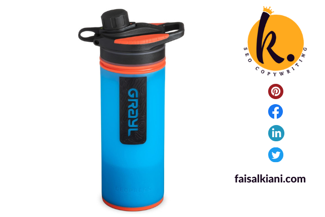 GRAYL Geopress 24 oz Water Purifier Bottle — Hiking Water Bottles with Filtration